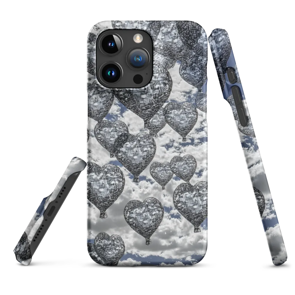 Stippled Hearts Over Cloudscape