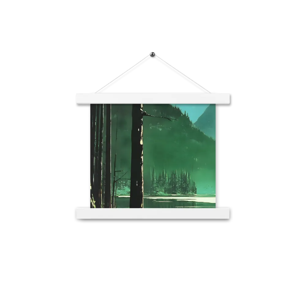 Reflections of Tranquility | Poster With White Wood Hanger | 10″×10″