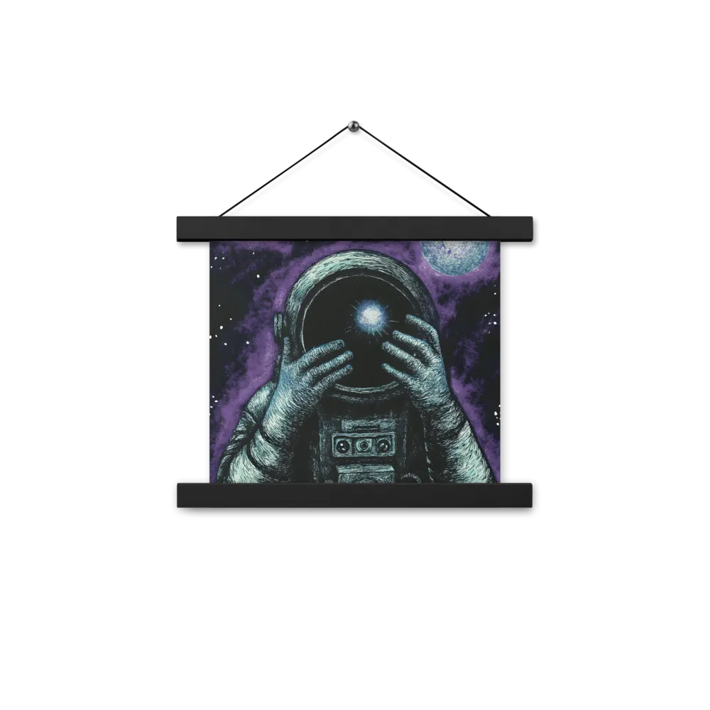 Beyond the Stars | Poster With Black Wood Hanger | 10″×10″