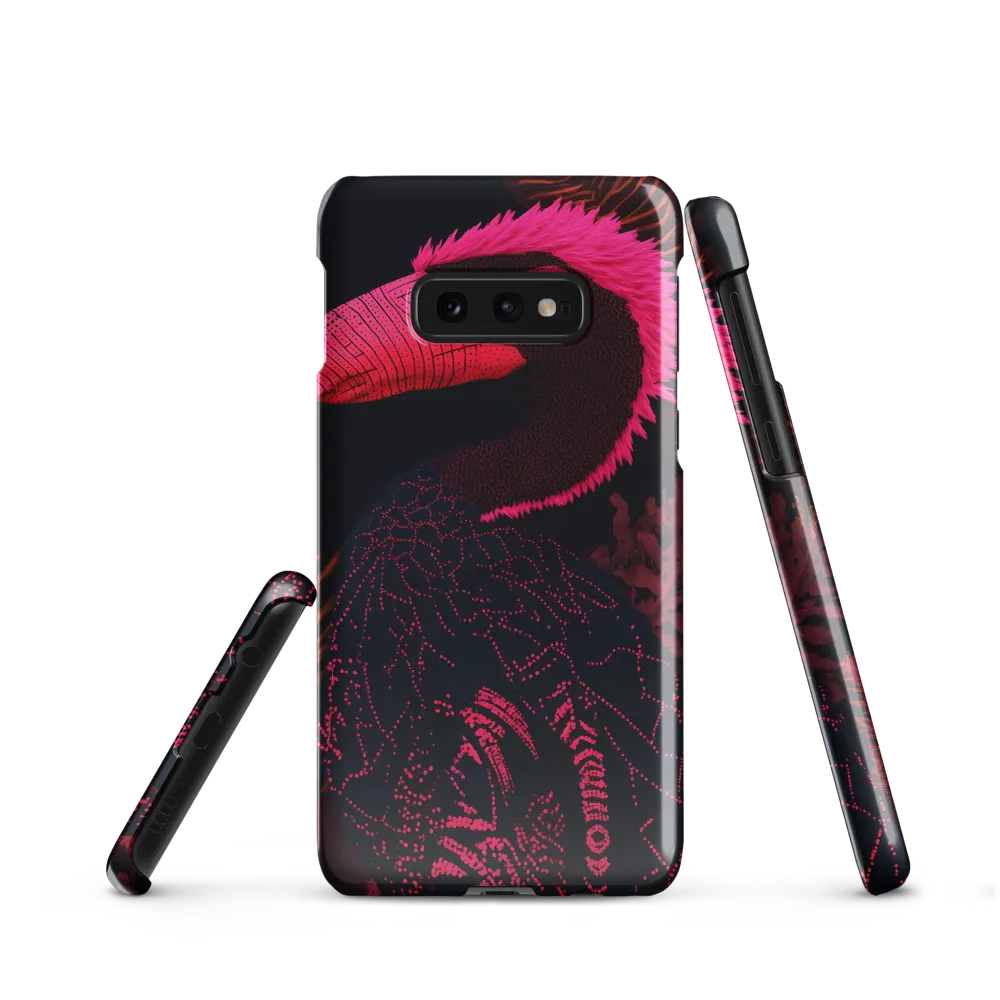 Tropical Echoes: A Modern Avian Portrait | Phone Case |  S10e | Snap Case | Glossy