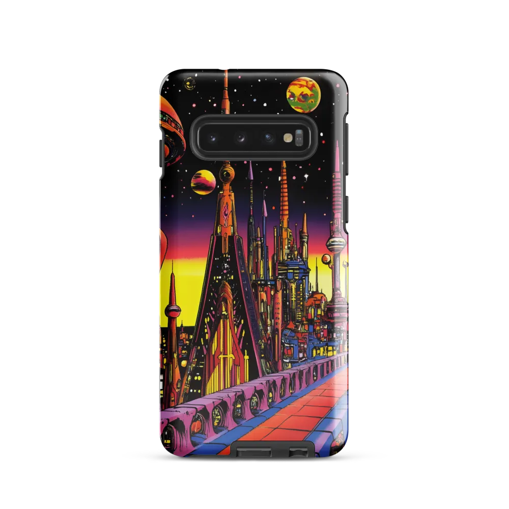 Futuristic Cosmos: A Journey Through Neon Cities