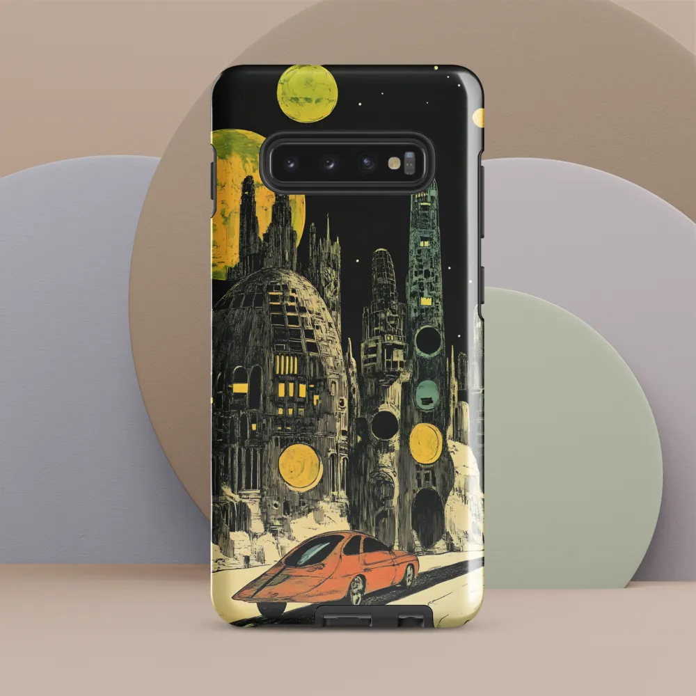 Odyssey in a Futuristic City | Phone Case |  S10 Plus | Tough Case | Glossy