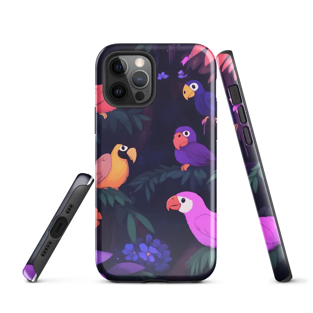 Tropical Parrot Playground | Phone Case |  12 Pro | Tough Case | Glossy