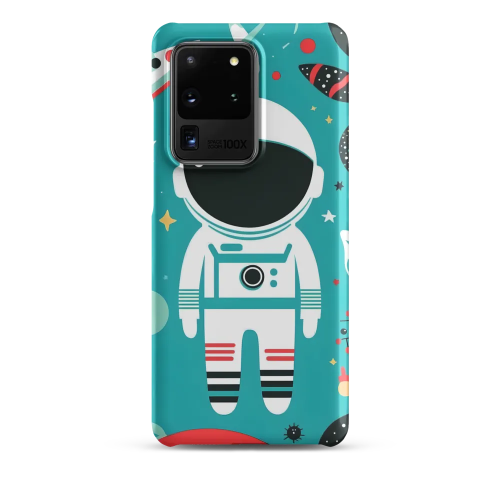 Whimsical Astronaut in Cosmic Wonderland