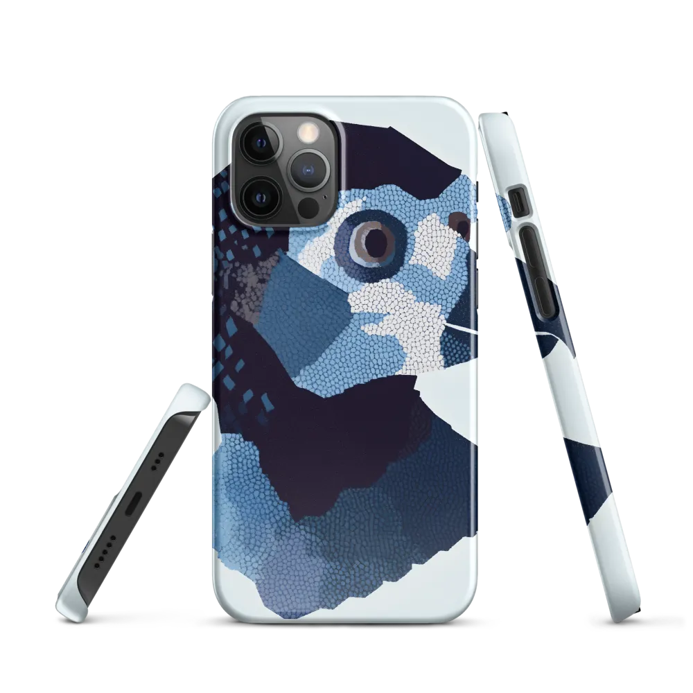 Abstract Avian Portrait in Blue