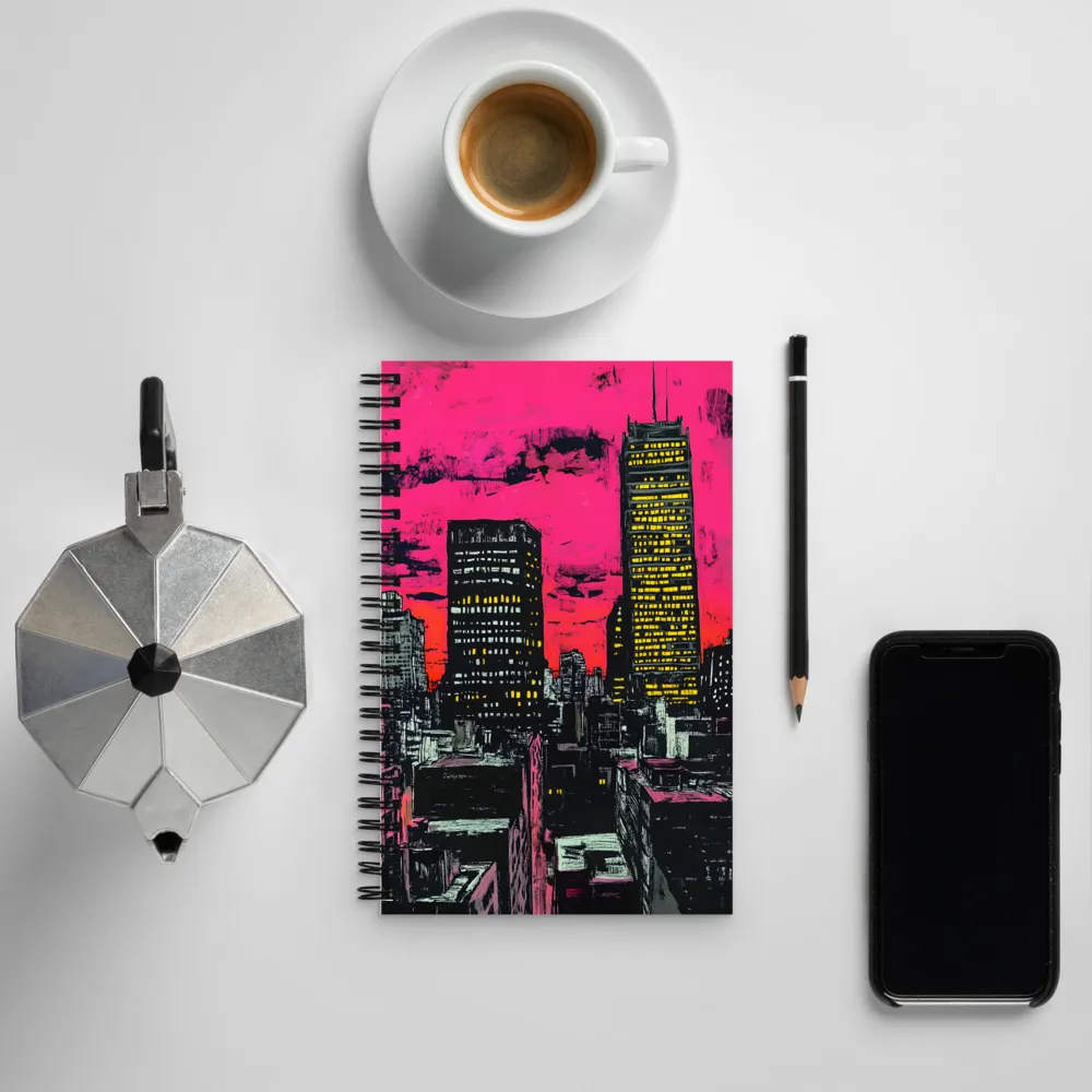 Urban Pulse at Dusk | Spiral Notebook