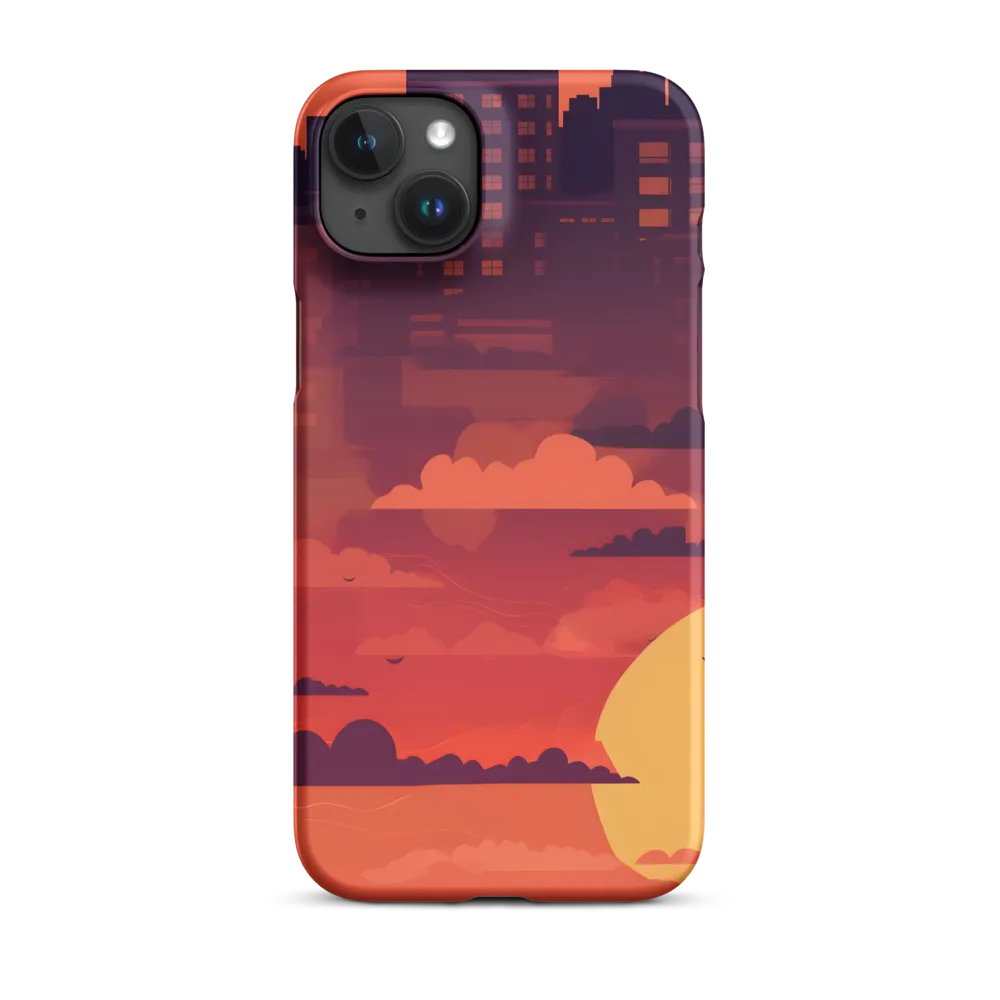 Urban Dusk: A Symphony of Cityscapes | Phone Case |  15 Plus | Snap Case | Matte