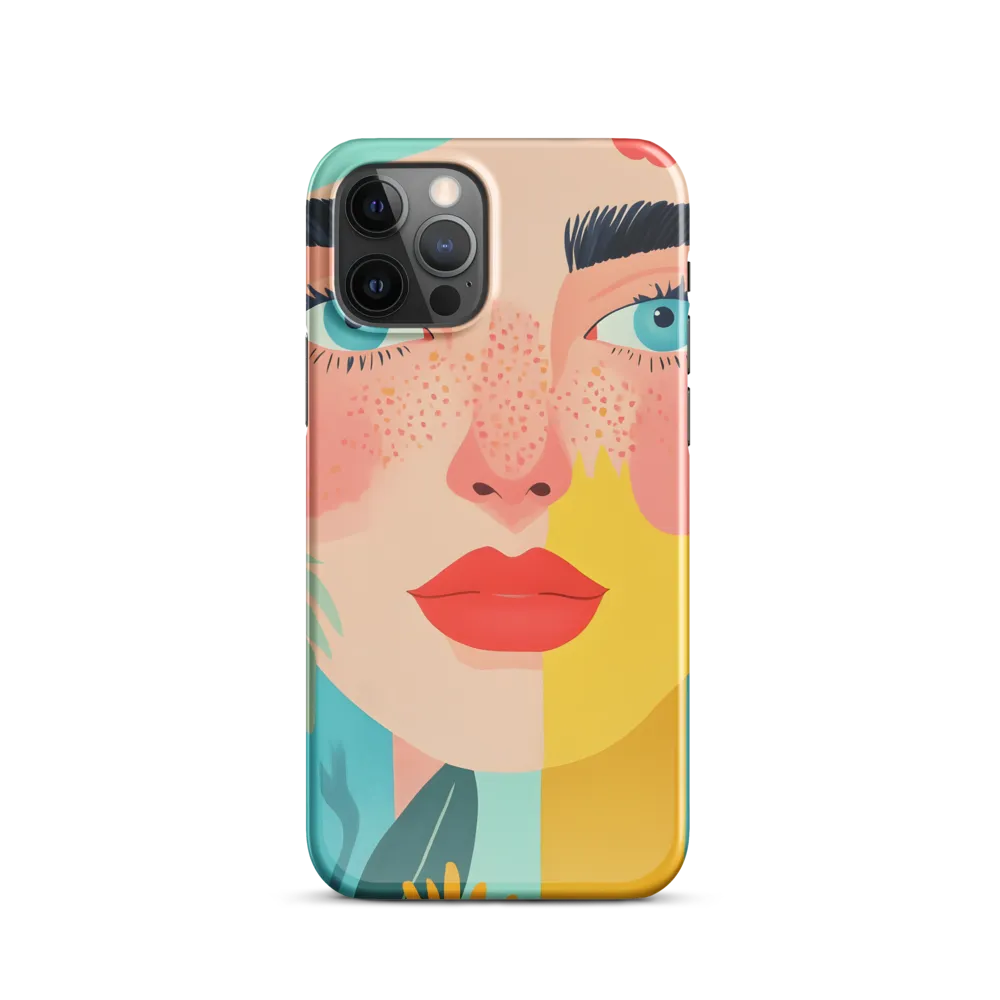 Floral Serenity: A Modern Portrait