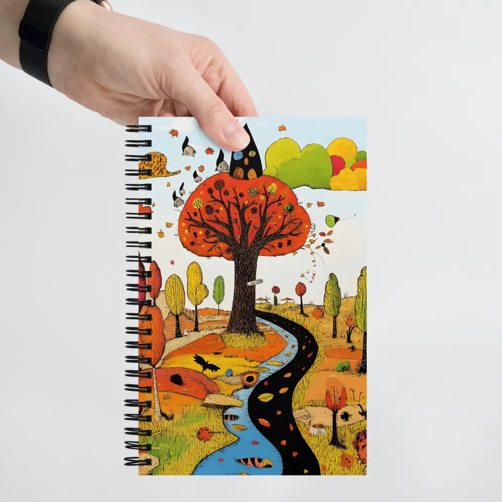 Whimsical Autumn Journey | Spiral Notebook