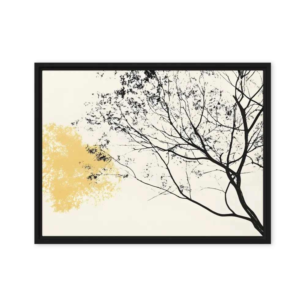 Whispers of Solitude | Canvas with Black Frame | 18″×24″