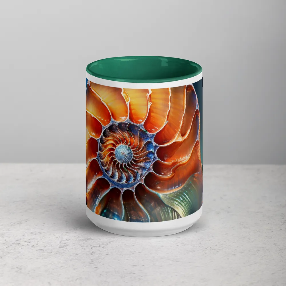Macro Photograph of Nautilus Shell | Mug