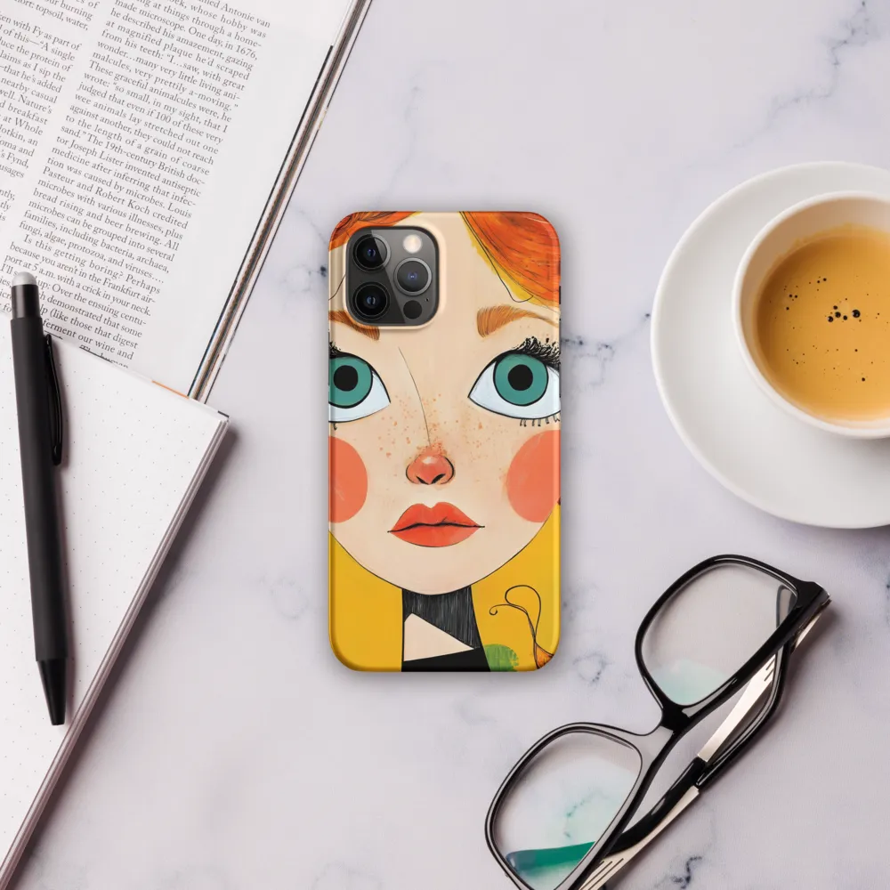 Whimsical Portrait of a Girl | Phone Case |  12 Pro | Snap Case | Matte