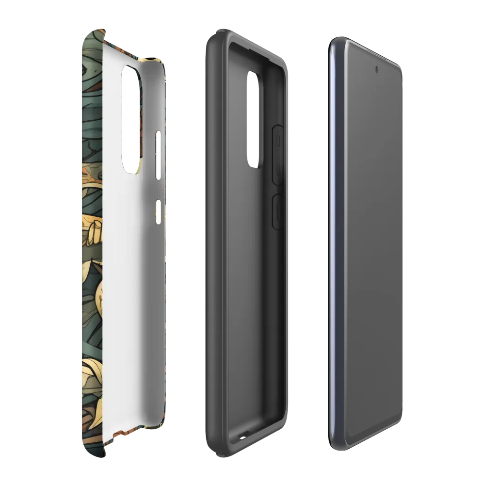 Dynamic Harmony of Sharks and Flora | Phone Case |  S20 FE | Tough Case | Matte