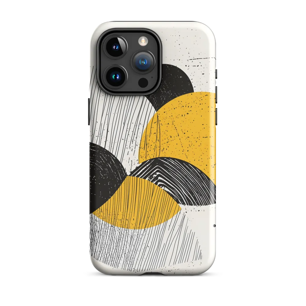Layered Circles — Yellow & Black