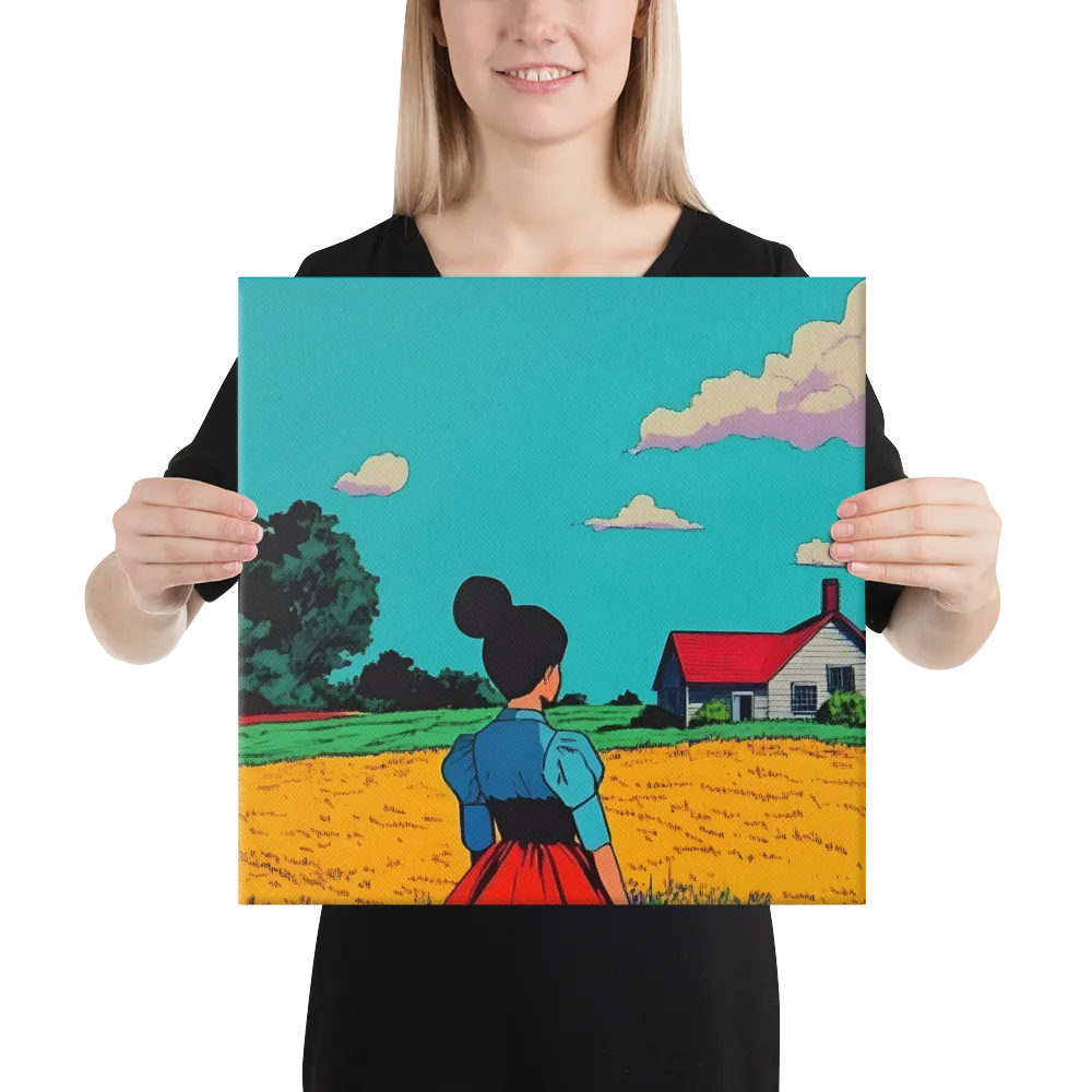 Whispers of a Sunlit Meadow | Canvas | 16″×16″
