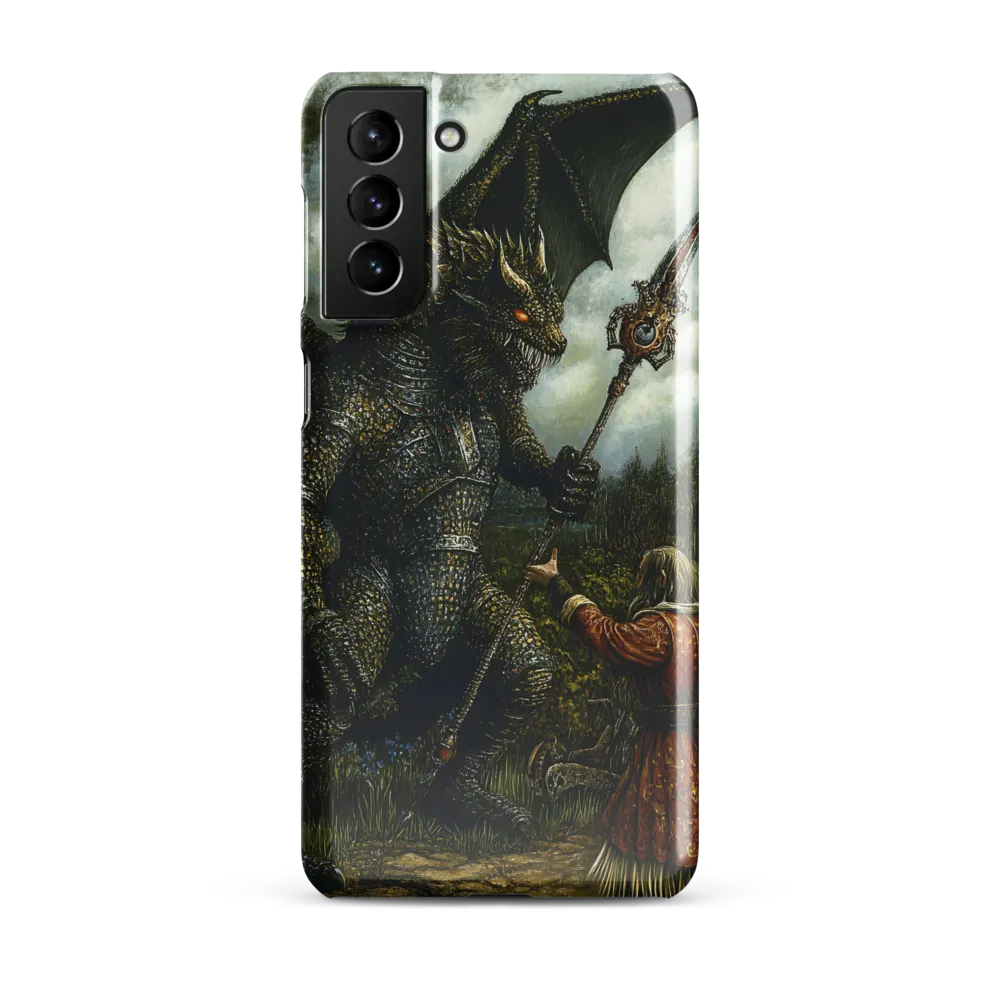 The Confrontation: Dragon vs. Wizard | Phone Case |  S21 Plus | Snap Case | Glossy