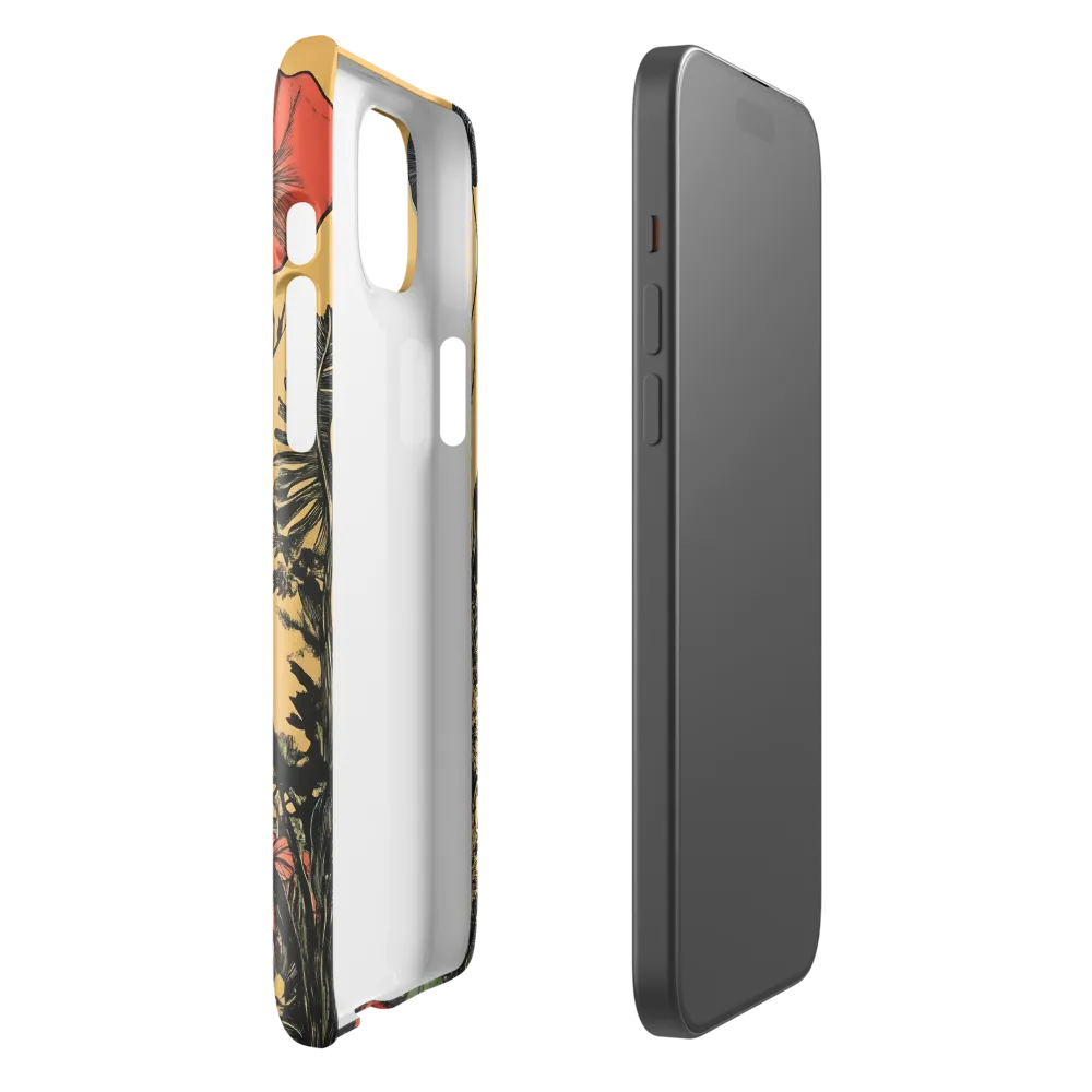 Floral Majesty: The Elephant's Sanctuary | Phone Case |  15 Plus | Snap Case | Glossy