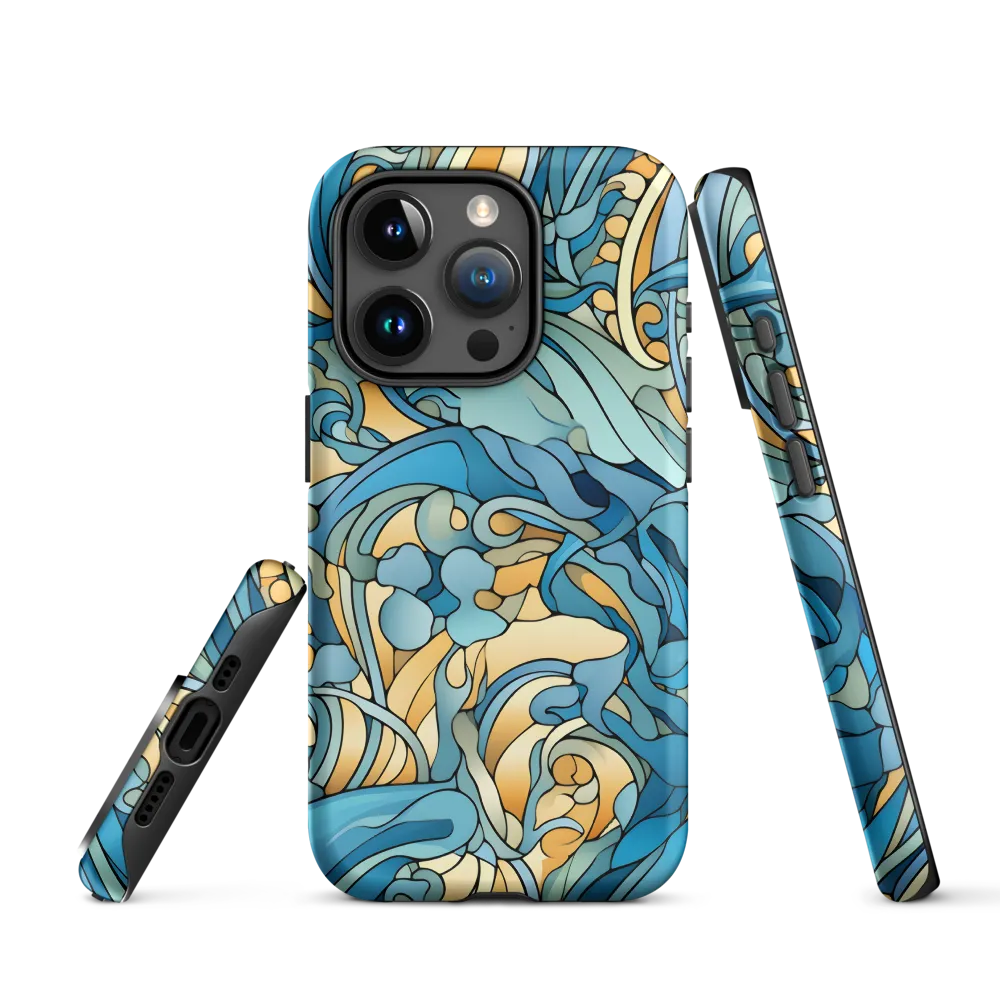 Dancing Waves of the Ocean | Phone Case |  15 Pro | Tough Case | Matte