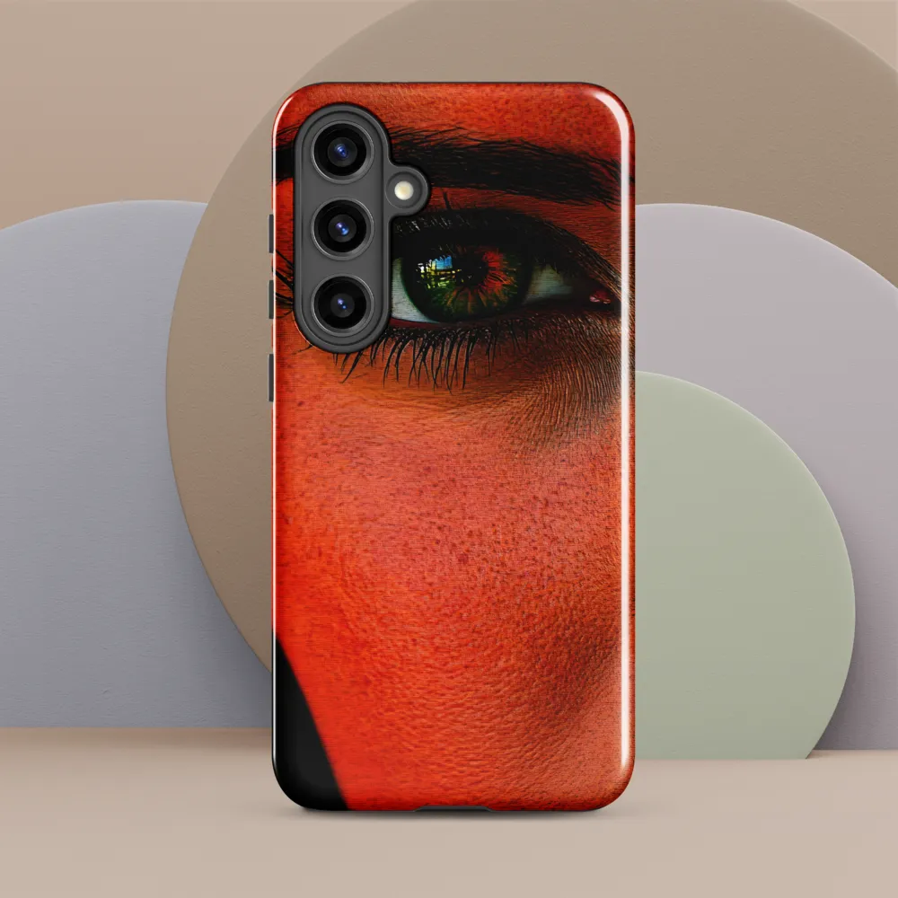 Gaze of Intensity | Phone Case |  S24 Plus | Tough Case | Glossy