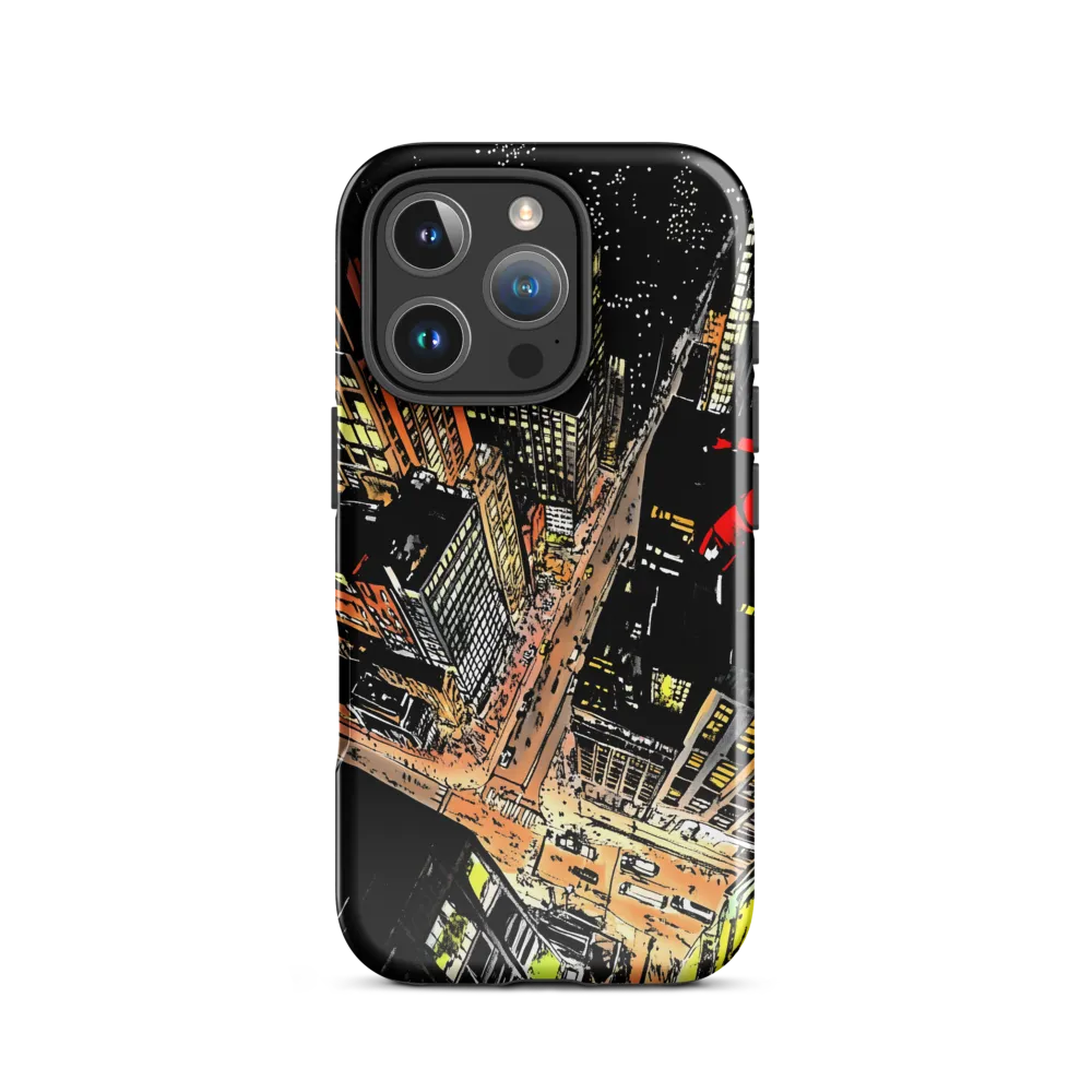 Urban Nightscape: A Bird's-eye View