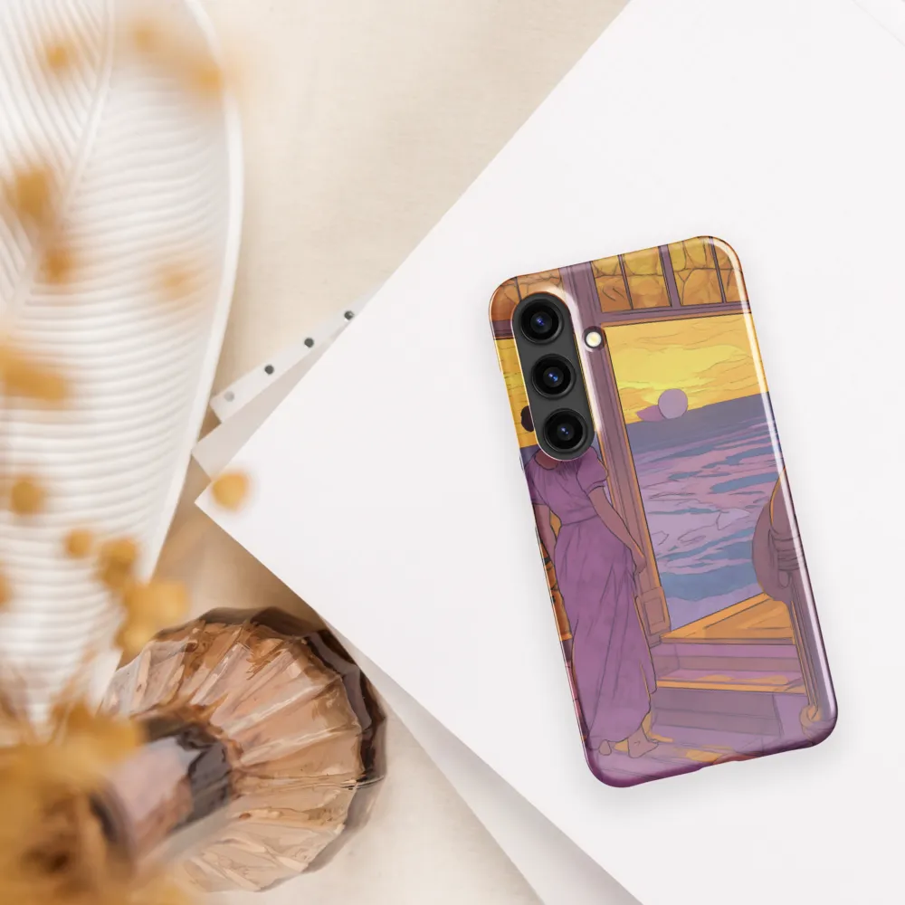 Whispers of the Sunset | Phone Case |  S24 | Snap Case | Glossy