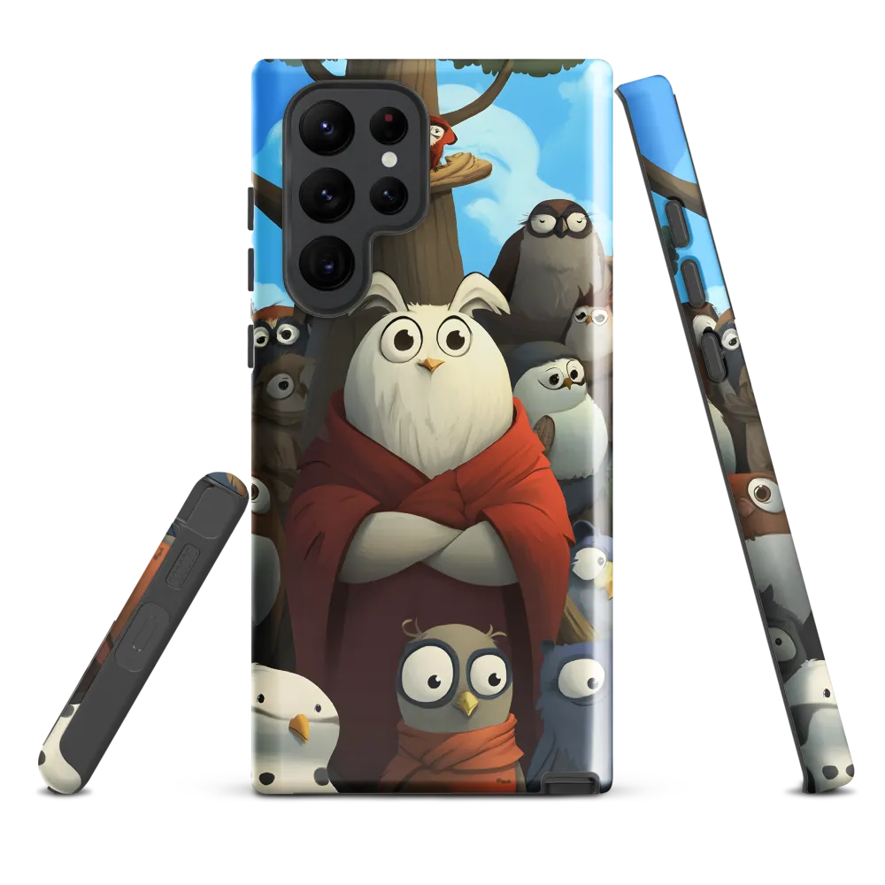The Gathering of Owls | Phone Case |  S22 Ultra | Tough Case | Glossy