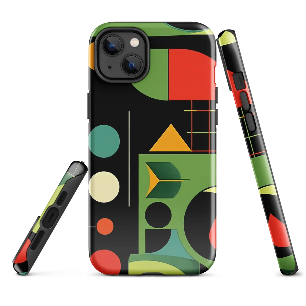 Geometric Harmony | Phone Case |  14 Plus | Tough Case | Glossy