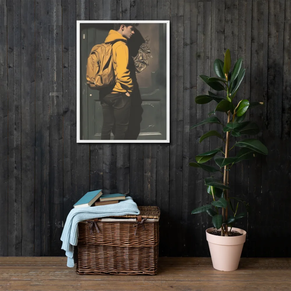 Silent Reflection | Canvas with White Frame | 24″×32″