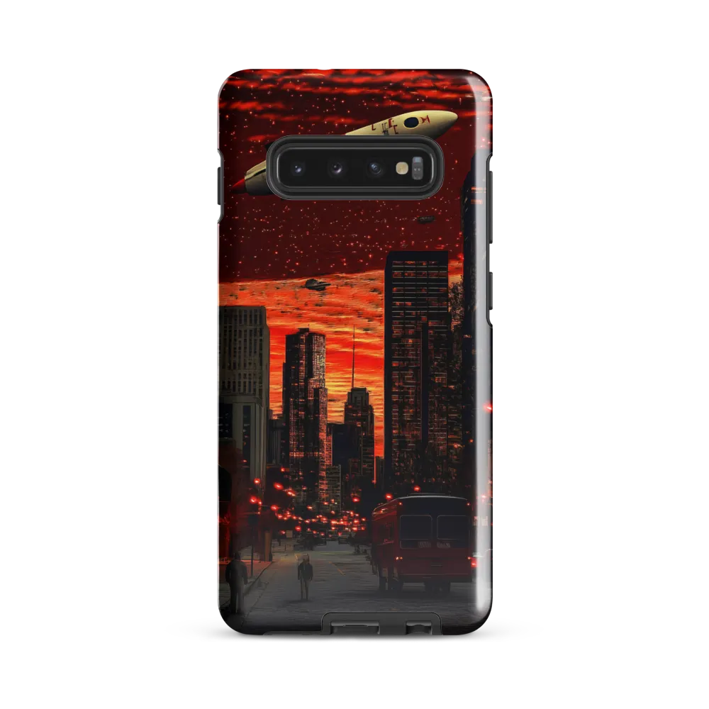 Cosmic Urban Symphony | Phone Case |  S10 Plus | Tough Case | Glossy