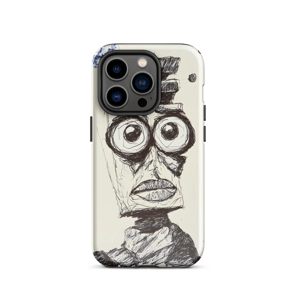 Abstract Surrealist Figure in Cubism | Phone Case |  14 Pro | Tough Case | Glossy