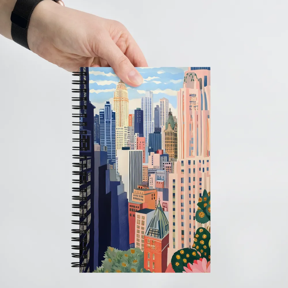 Vibrant City Dreams | Spiral Notebook