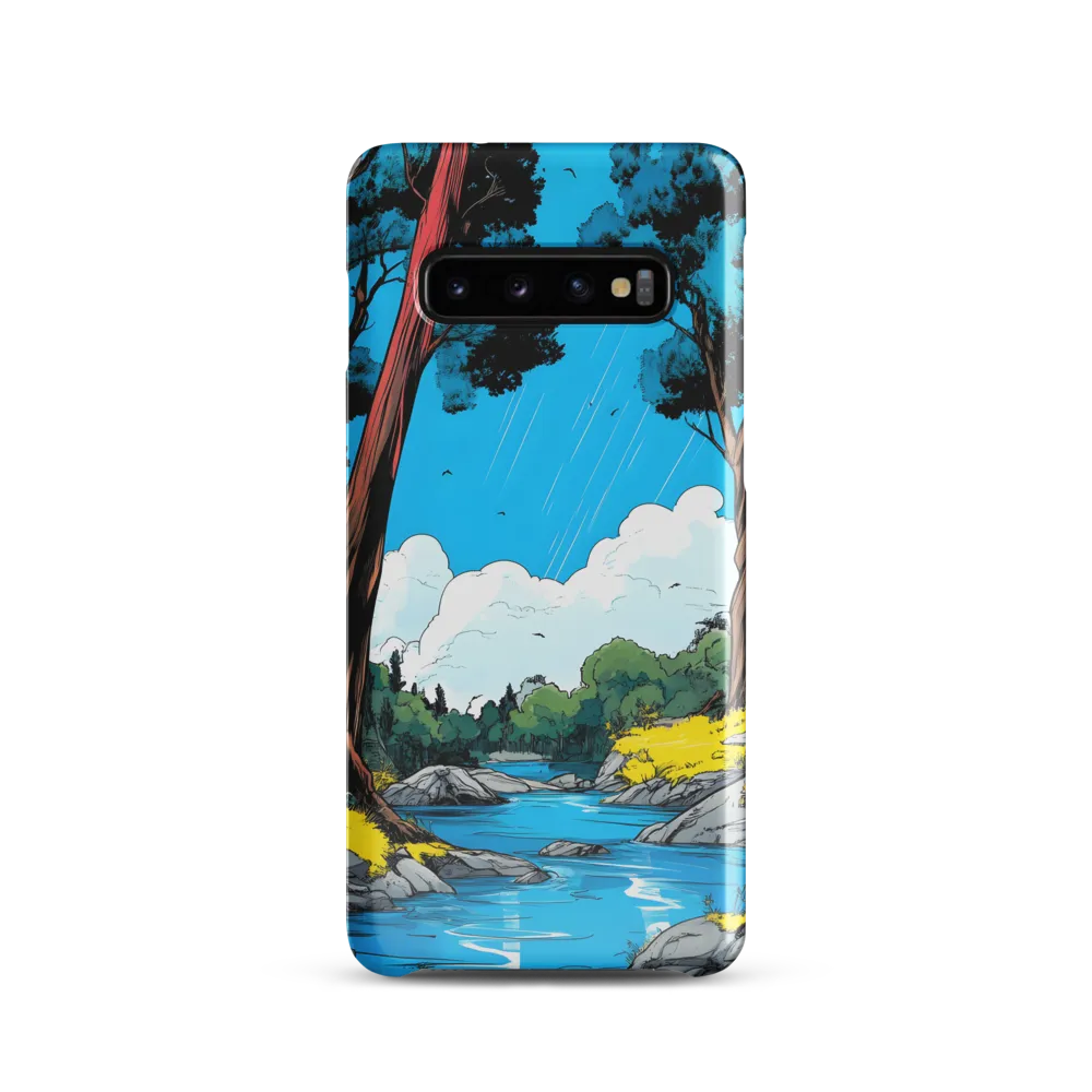 Tranquil River in a Comic Landscape