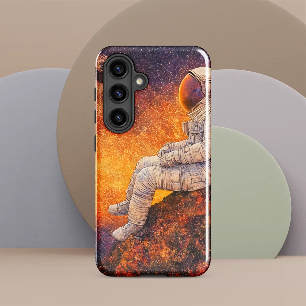 Cosmic Contemplation | Phone Case |  S24 | Tough Case | Glossy