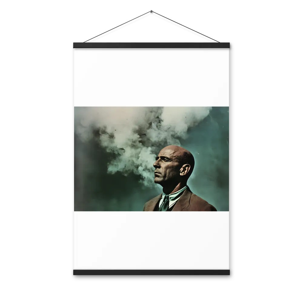 Clouded Thoughts | Poster With Black Wood Hanger | 24″×36″
