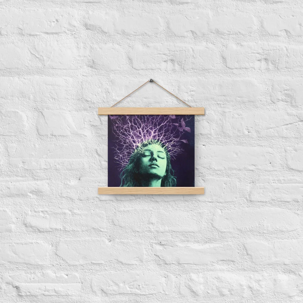 Whispers of Freedom | Poster With Oak Wood Hanger | 10″×10″