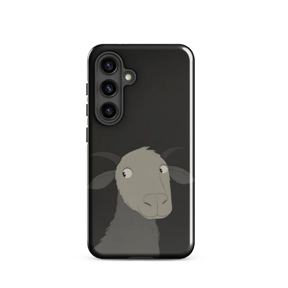 Whimsical Goat in Darkness