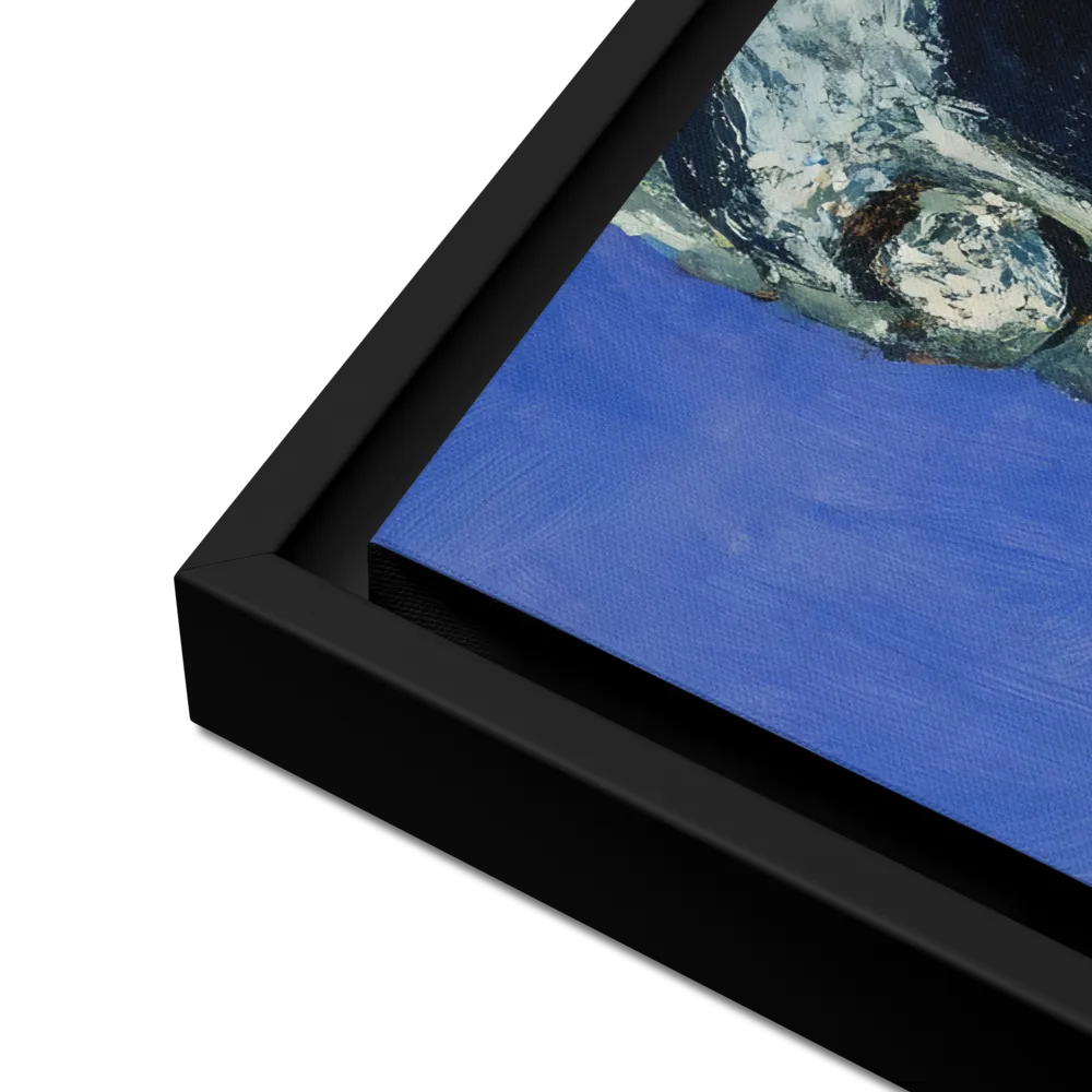 Silent Contemplation | Canvas with Black Frame | 16″×20″