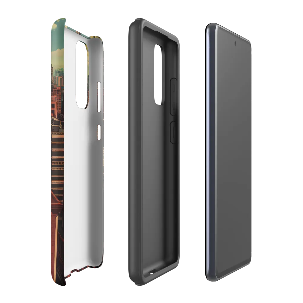 Urban Reverie: A Journey Through the City | Phone Case |  S20 FE | Tough Case | Matte
