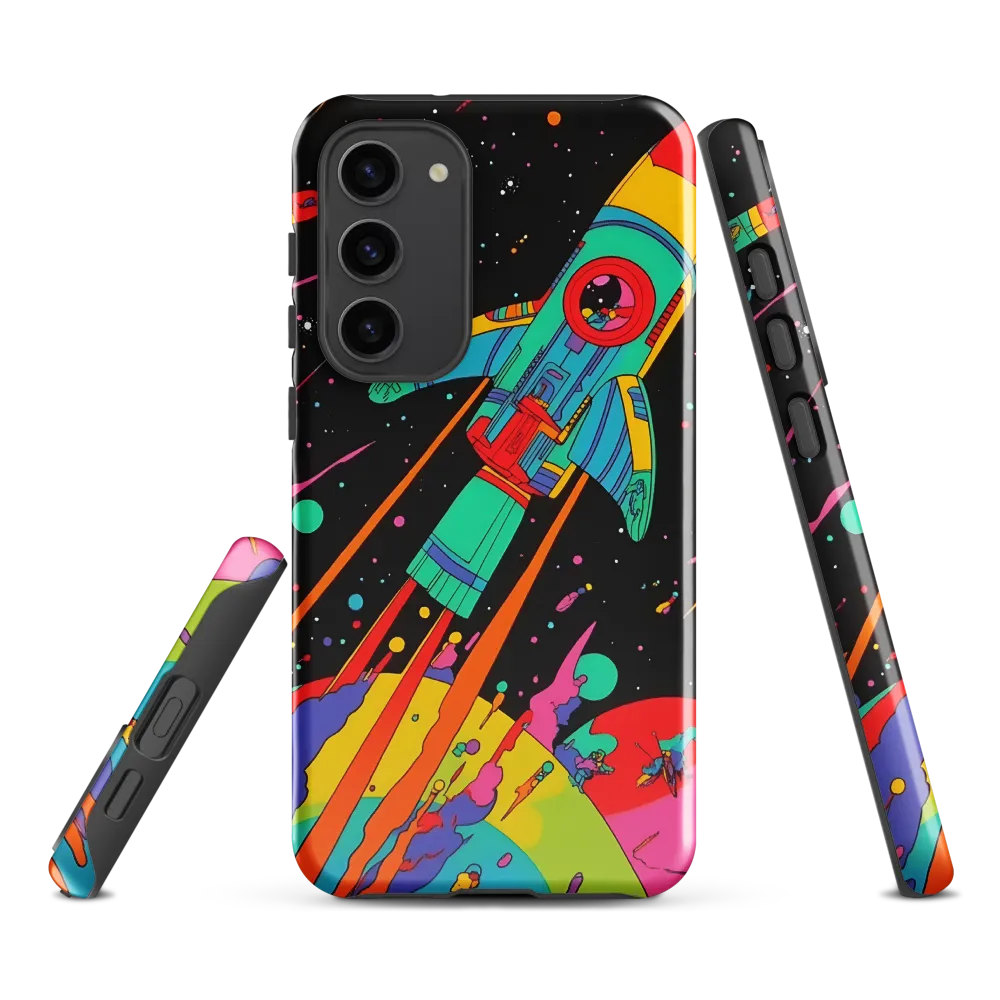 Cosmic Voyage: The Neon Lift-Off