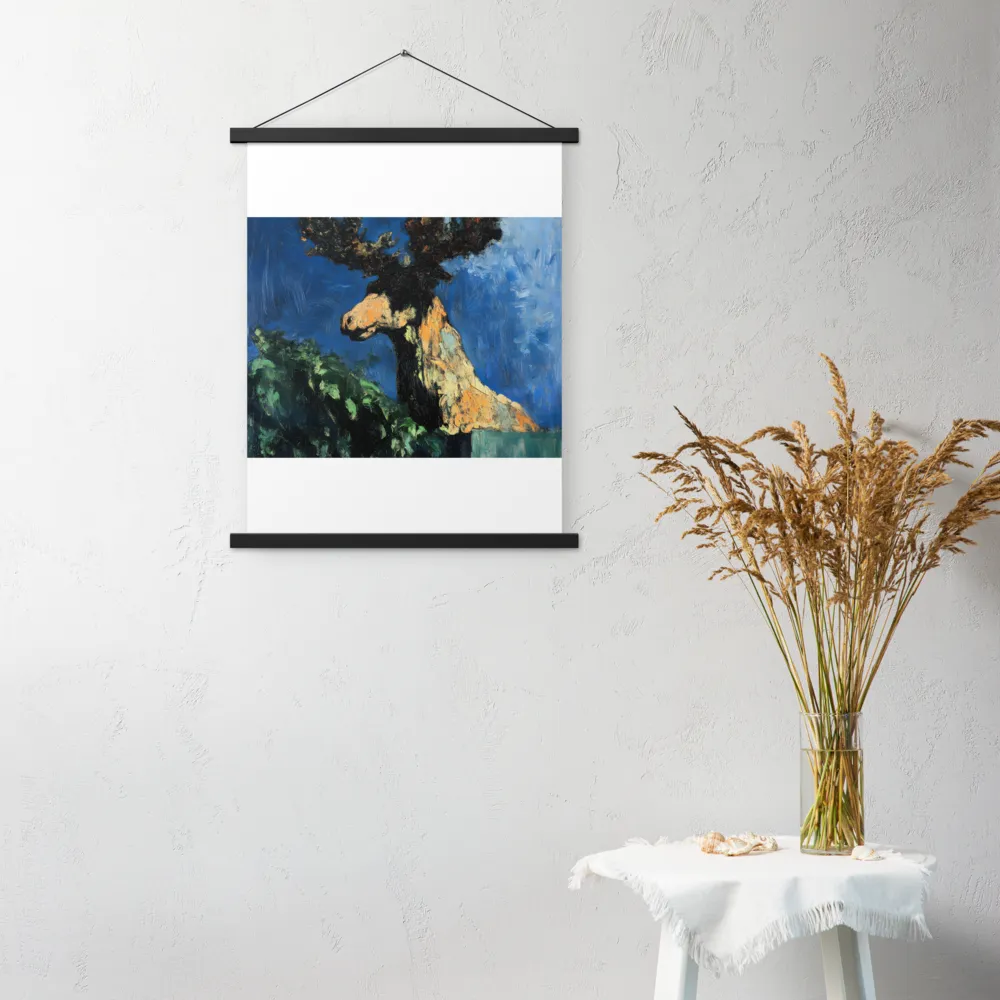 The Majestic Deer in Nature | Poster With Black Wood Hanger | 18″×24″