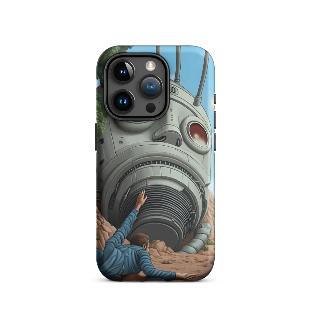 The Descent into Technological Abyss | Phone Case |  15 Pro | Tough Case | Matte