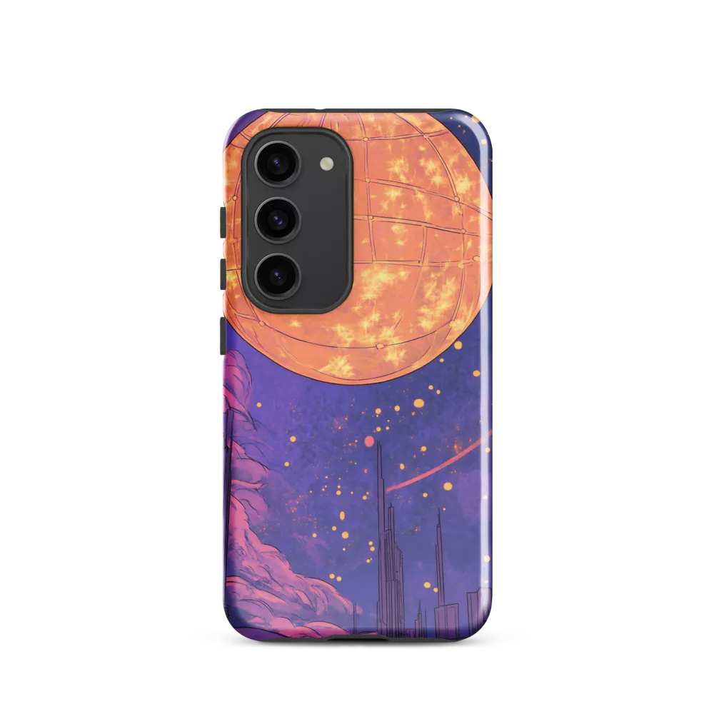 Celestial Cityscape: A Dance of Colors