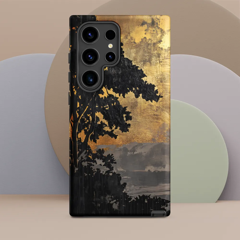 Golden Serenity | Phone Case |  S24 Ultra | Tough Case | Matte