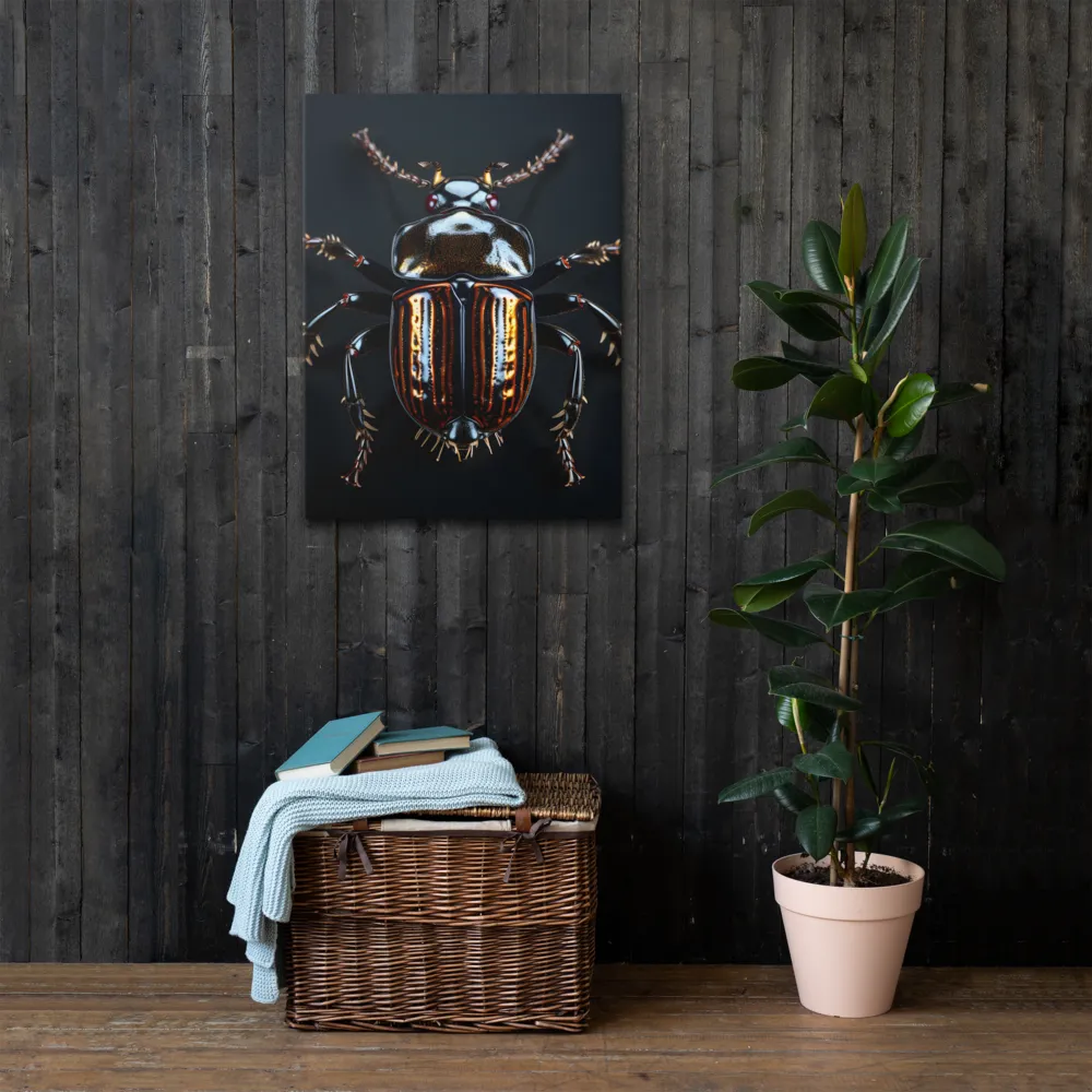 Luminous Insect Majesty | Thin Canvas | 24″×32″