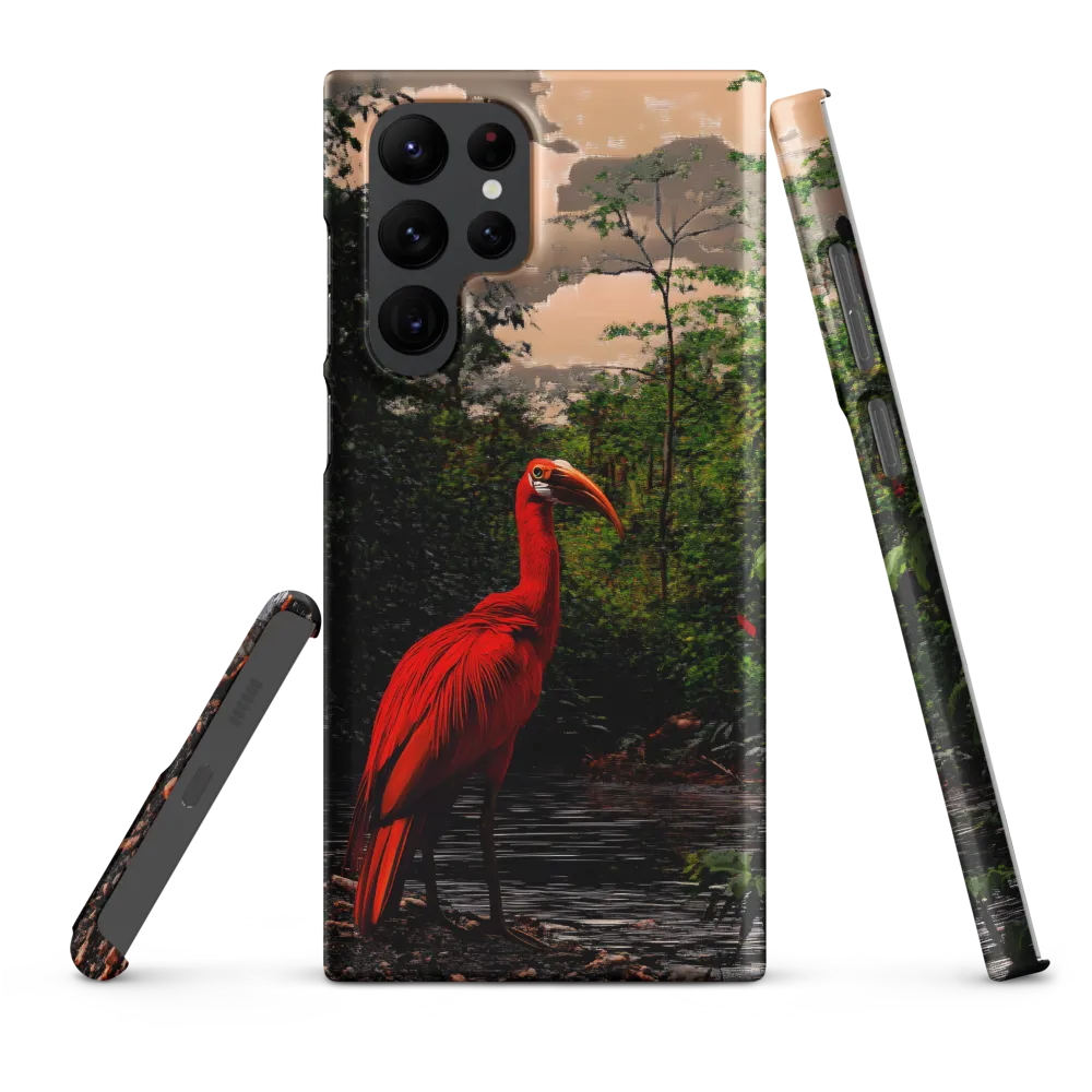 Enigmatic Elegance: The Scarlet Observer