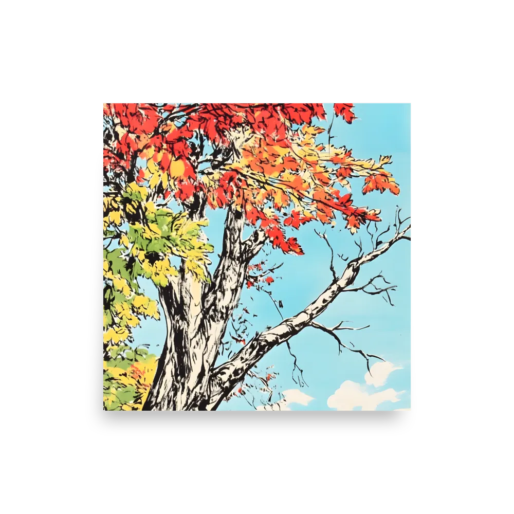 Autumn's Embrace | Poster | 12″×12″