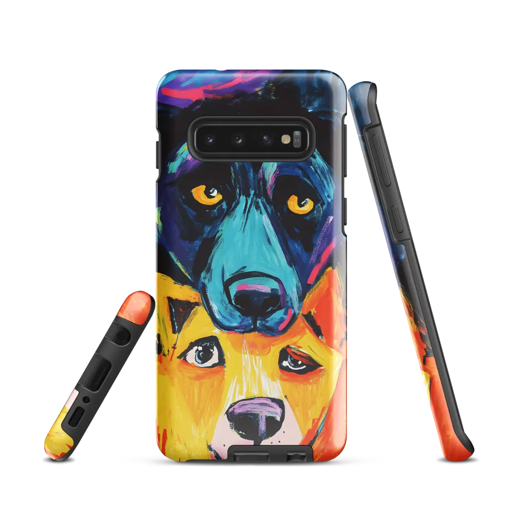 Vibrant Companions: An Expression of Canine Spirit | Phone Case |  S10 | Tough Case | Glossy