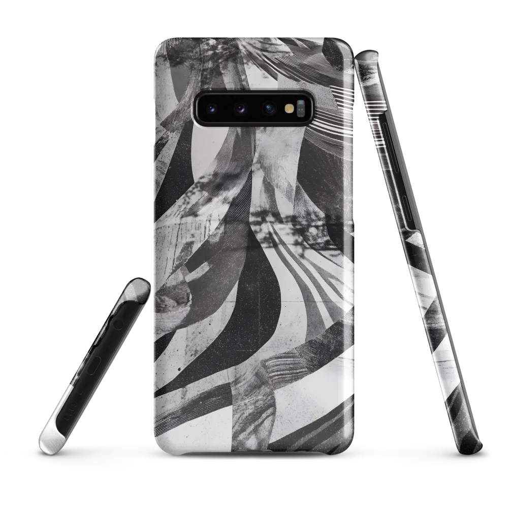 Fluidity in Monochrome | Phone Case |  S10 Plus | Snap Case | Glossy