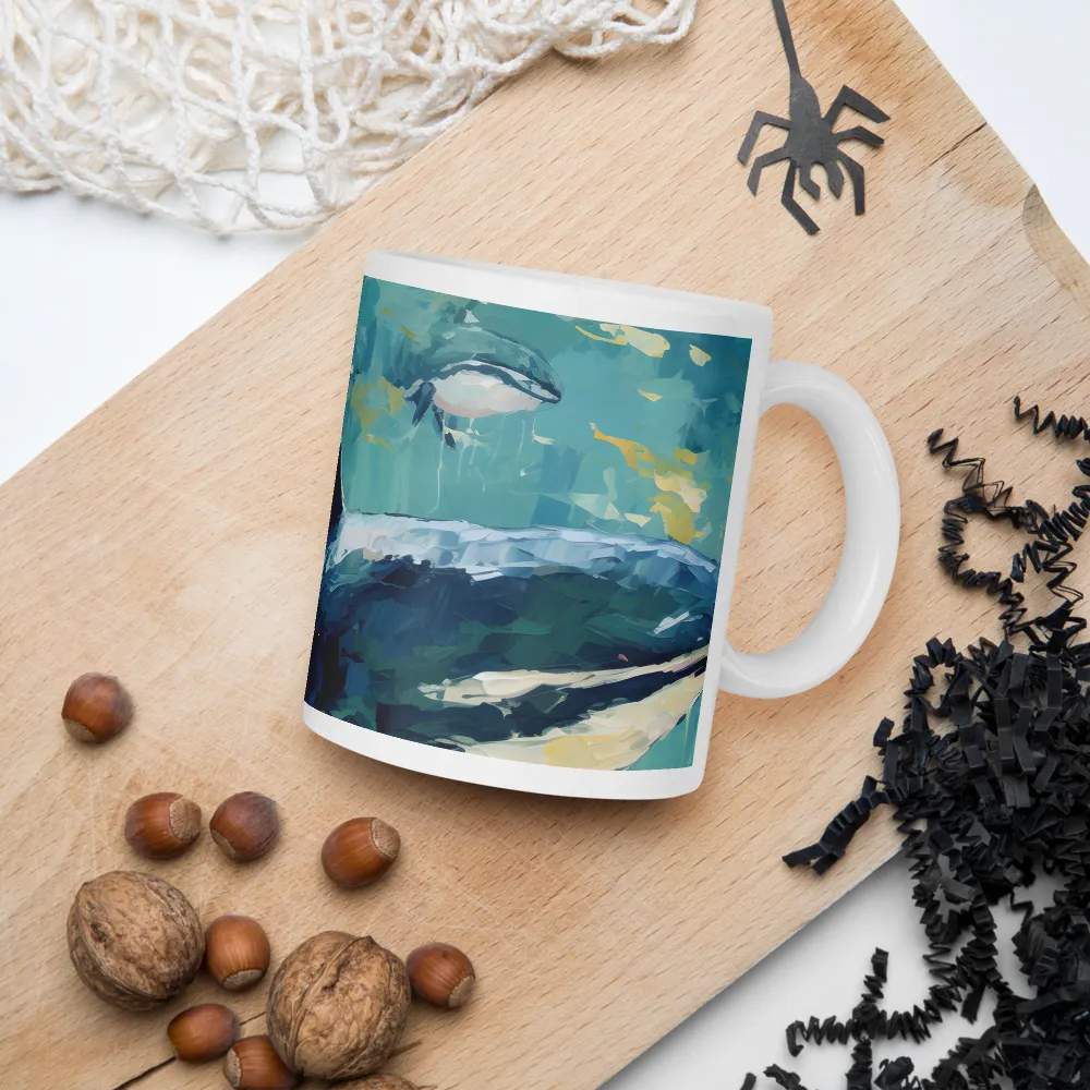 Harmony of the Ocean: Whales in Motion | Mugs | Multiple Sizes & Colors