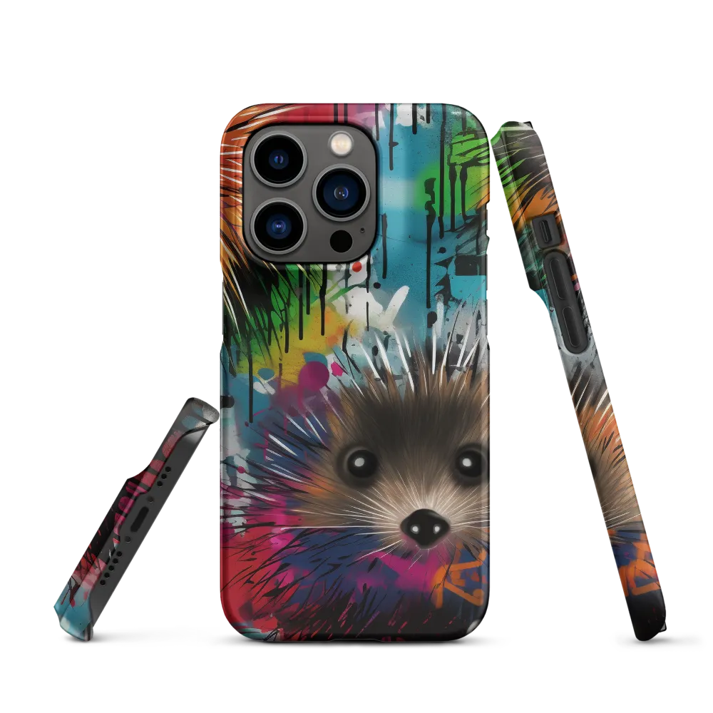Whimsical Hedgehogs in a Kaleidoscopic Wonderland | Phone Case |  14 Pro | Snap Case | Matte